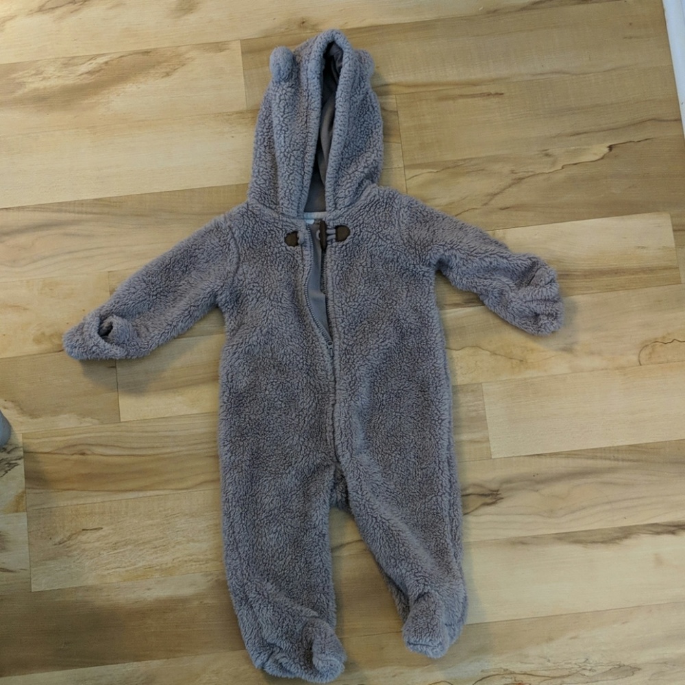Fleece Hooded Bunting 9 Month